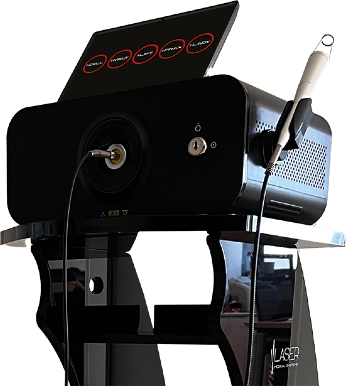 I-LASER 1470 PLUS montado sobre su carrito